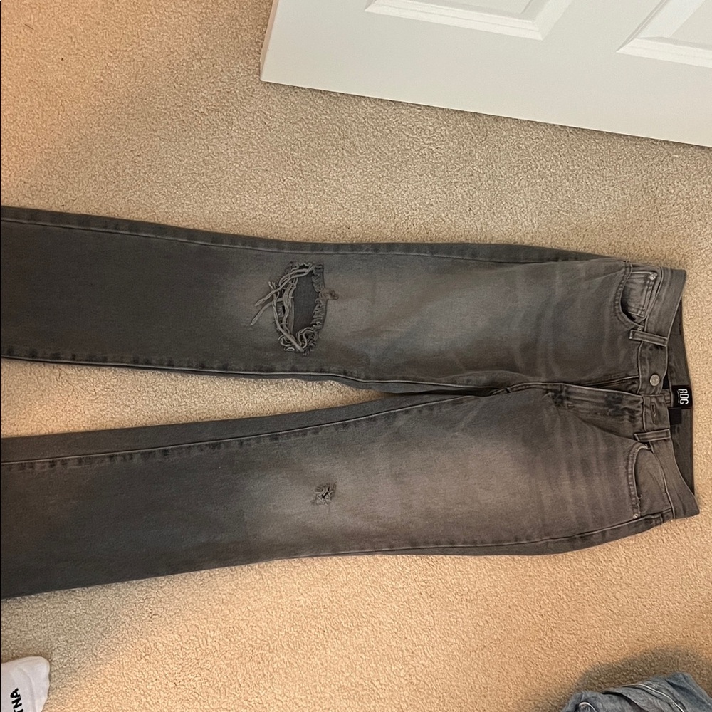 BDG Men's Slim Fit Distressed Black Jeans